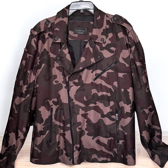 ZARA MAN CAMOUFLAGE JACKET. MILITARY INSPIRED. LIGHTWEIGHT. GREAT CONDITION - Picture 2 of 16